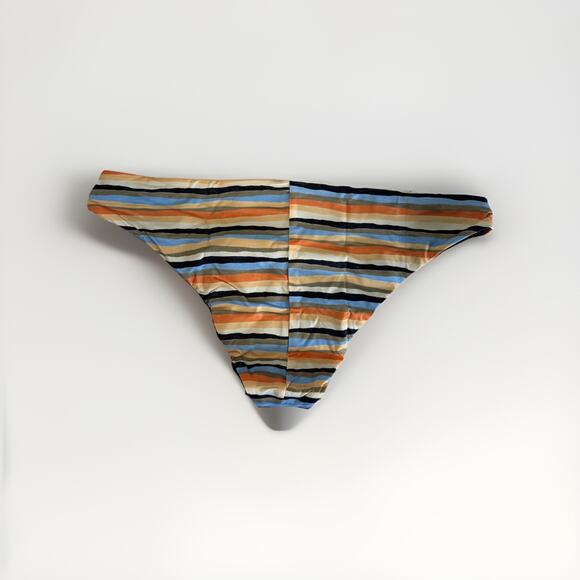 New Prana Swim Bottom Gemma Reversible S Striped‎ Black - Picture 2 of 8